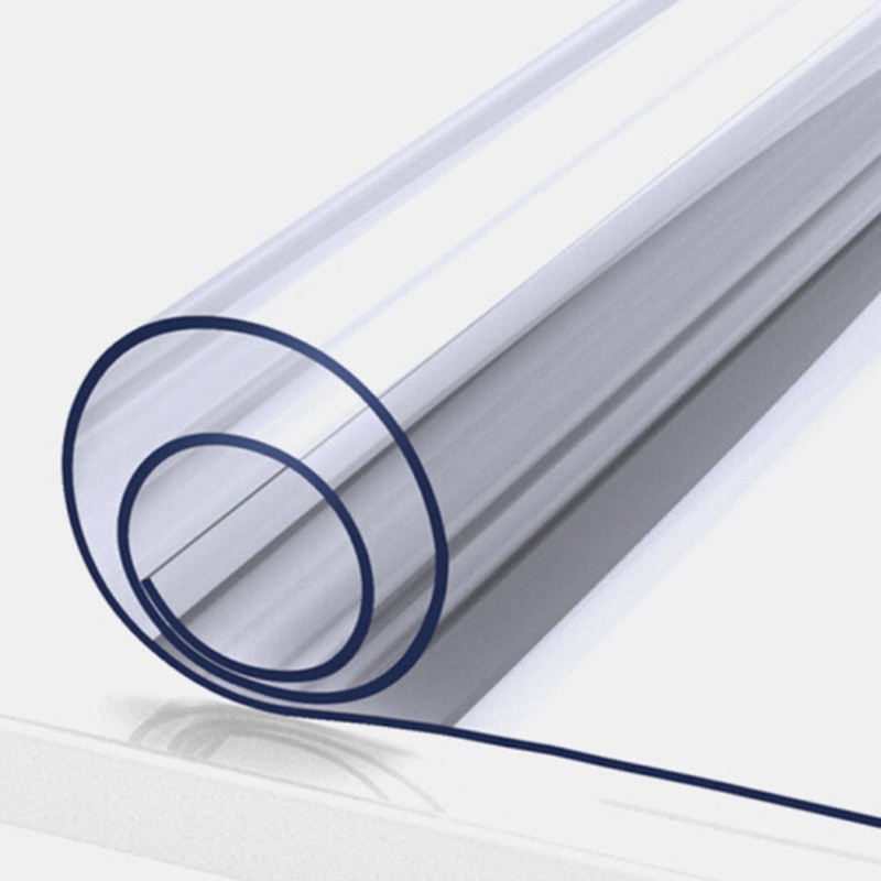 PVC Table Mat Transparent D' Waterproof Tablecloth Oil Tablecloth with Kitchen Pattern Glass Soft Cloth Table Cover 1.0 mm. 