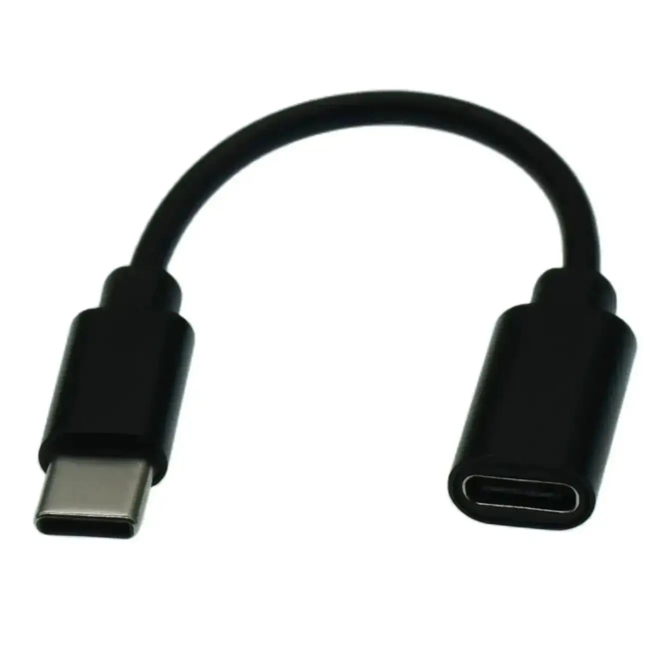 0.1m 0.25m 0.5m 2m Usb C Type-c Extension Cord Type-c Male to Female Fast charging Date Short Cable Extensor Charger Connector. 