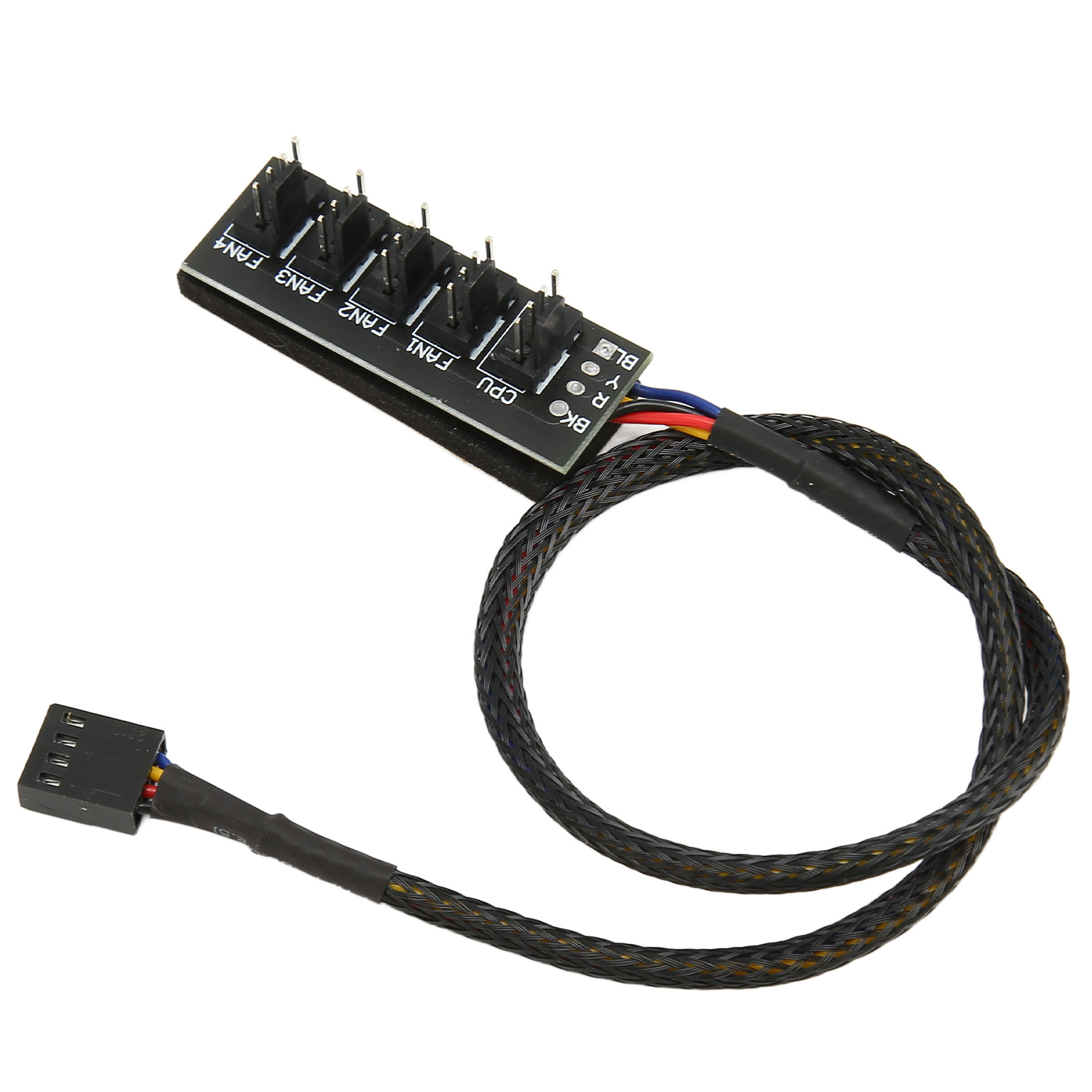 PWM Fan Hub, 2Pcs PC Fan Hub 13.8in Cable Length for Desktop. 