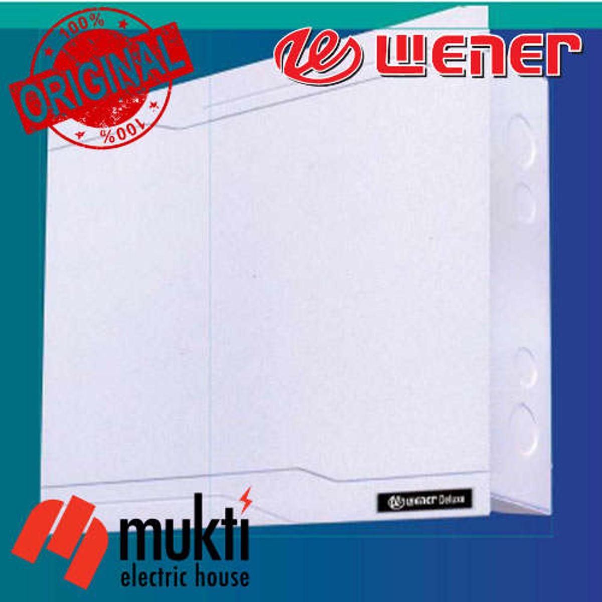 WENER Deluxe Metal Distribution Box 16 Way (15x9x3.25in) Gray / White 16 Capacity Electrical MCB Protection Circuit Breaker DB Board