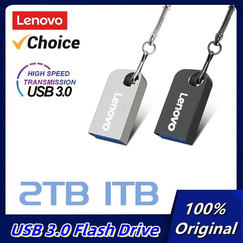 【100%Original+FREE Shipping+Ready Stock+COD】Lenovo 2TB USB Flash Drive 1TB 512GB Memory 256GB 128GB U Stick USB 3.0 High Speed Flash Memory Card Pen Drive For Laptop/PC