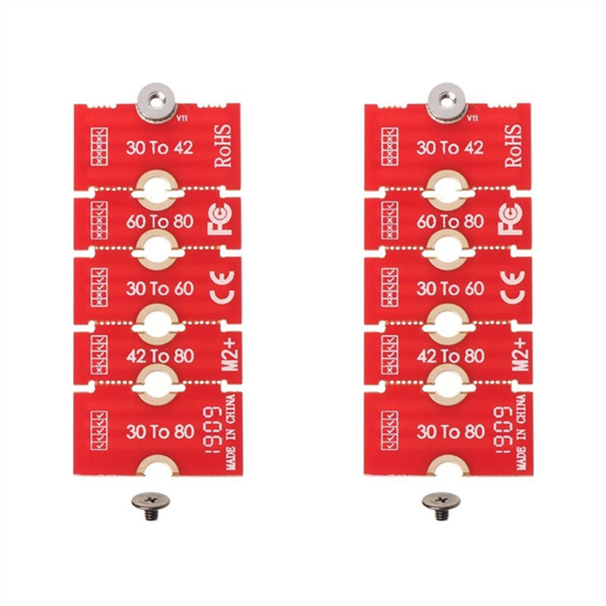 2Pcs M2 M2PLUS NGFF NVME M.2 Extended Transfer 2230, 2242, 2260, 2280 Aircraft M2 CHANGE LONG SIZE U.2 M3 M.3 SSD 24BB