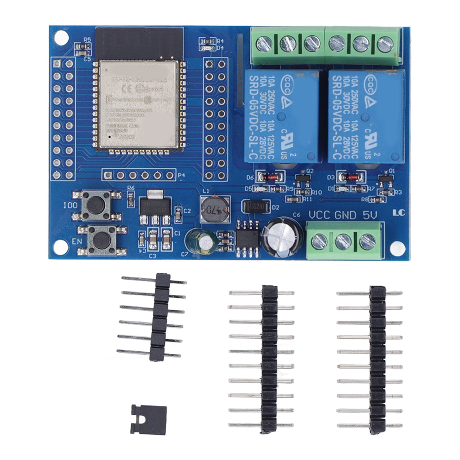 Relay Board, Relay Module DC5-60V Reset Button Output Switch Signal PCB Copper Board Easy Using for Secondary Development Learning. 