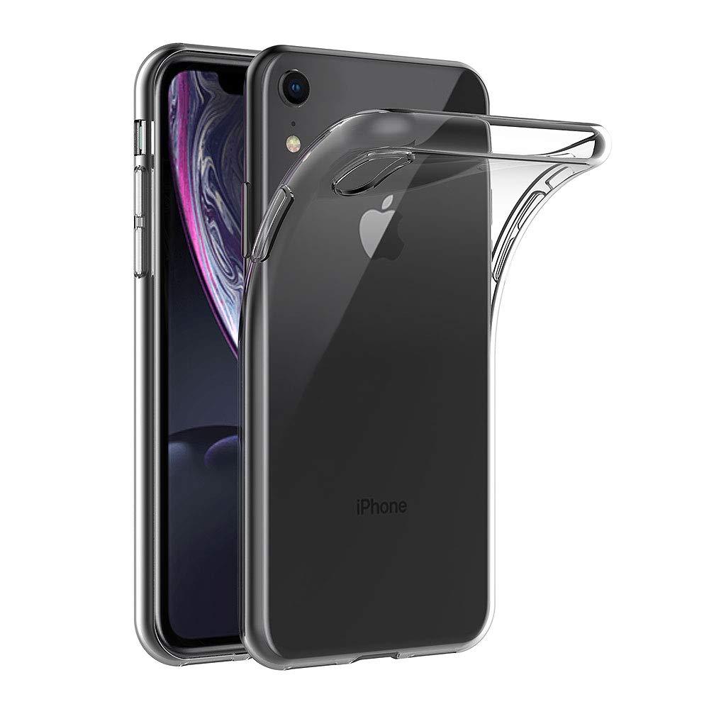 For Apple iPhone XR Transparent Clear Soft TPU Case Cover. 
