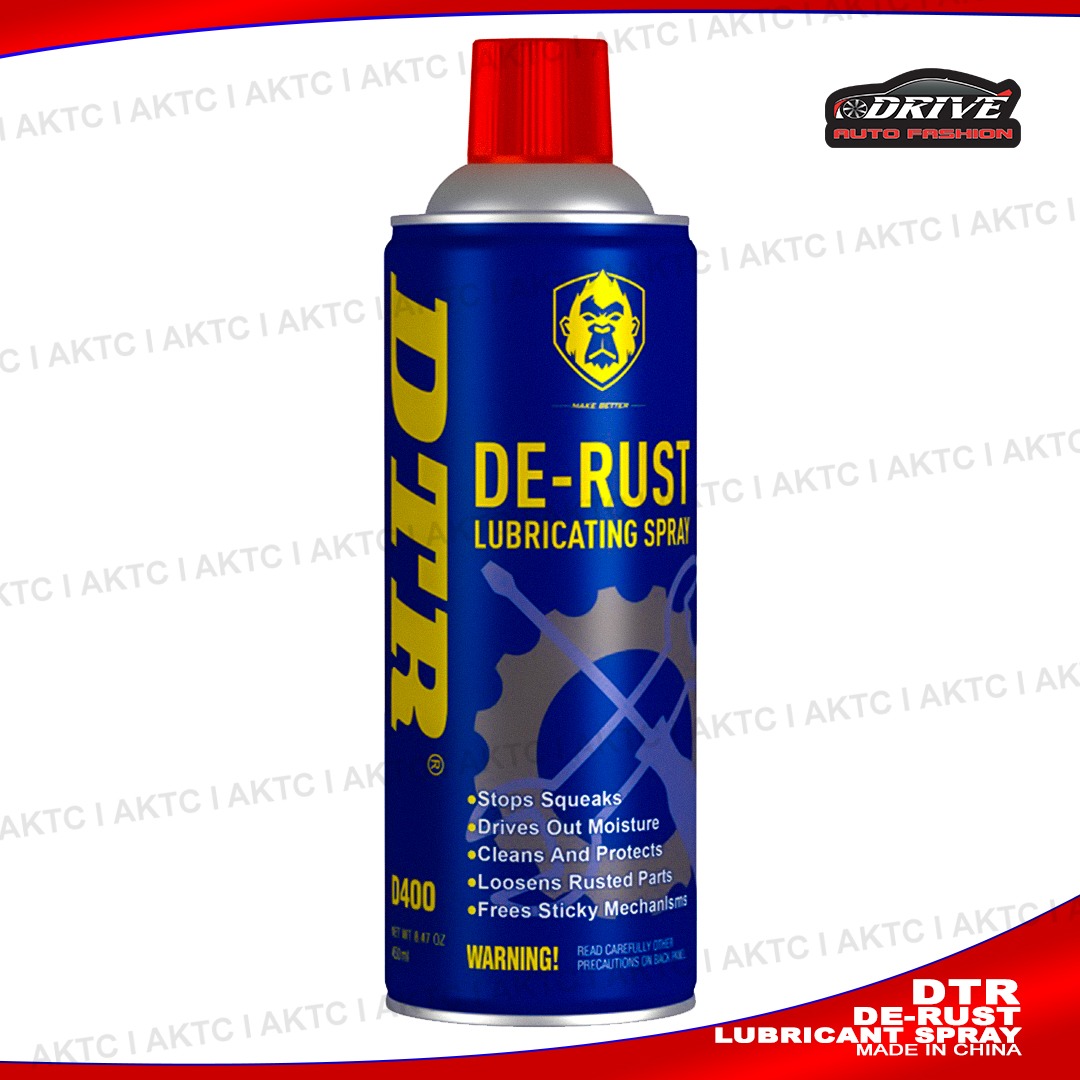 DTR DE-RUST Lubricating Spray Anti rust – Ultimate Rust Remover and Lubricant-450 ml. 