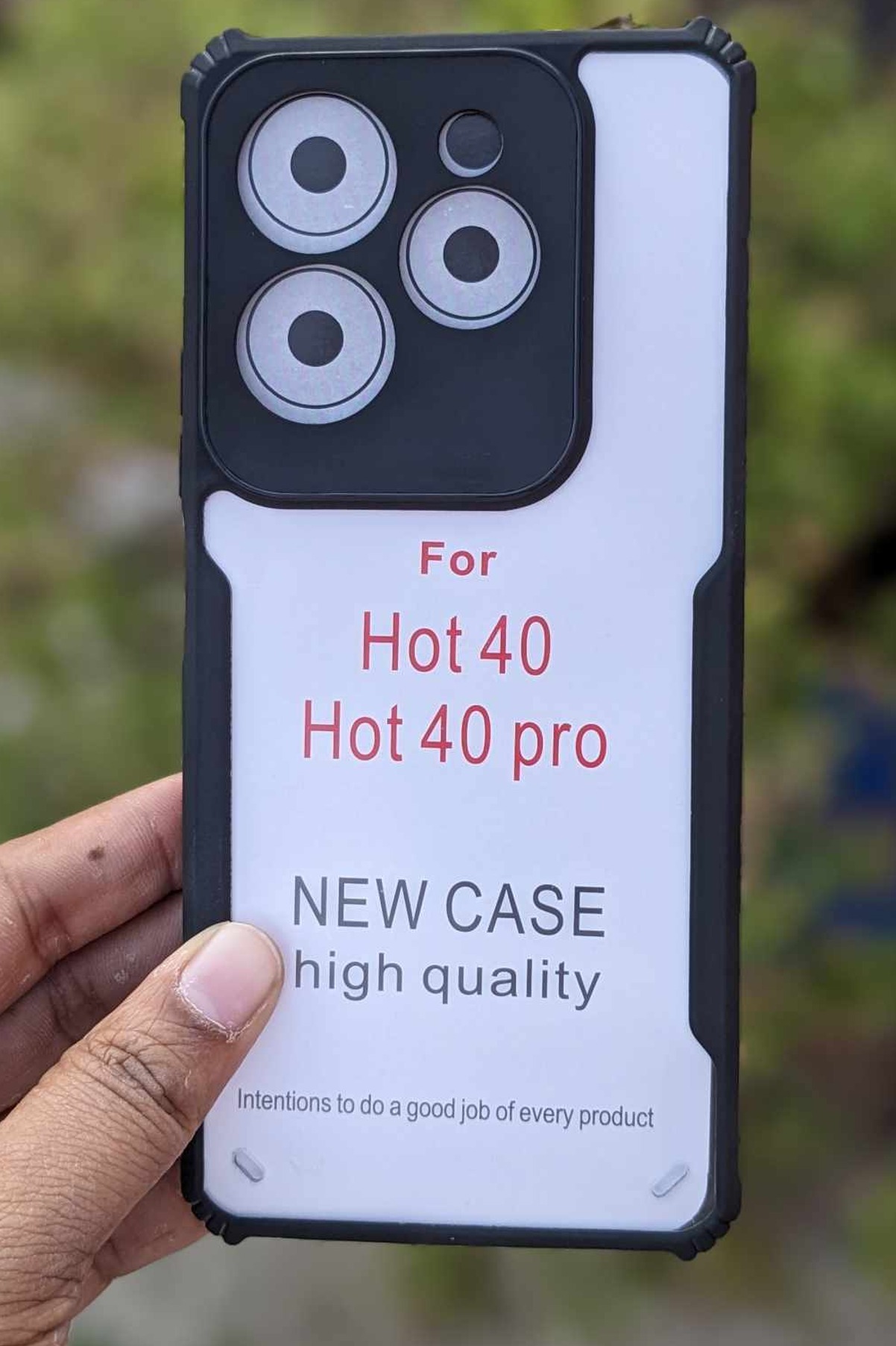 Xundd Case For Infinix Hot 40 / Infinix Hot 40 Pro  Case Shockproof Transparent Bumper Back Phone Cover