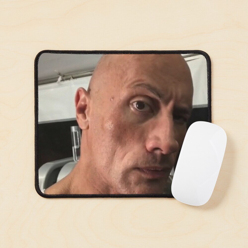 The Rock Eyebrow Meme Mouse Pad Table Desk Gamer Play Printing Computer Mens Gaming Mousepad Mat PC Carpet Anime Keyboard. 
