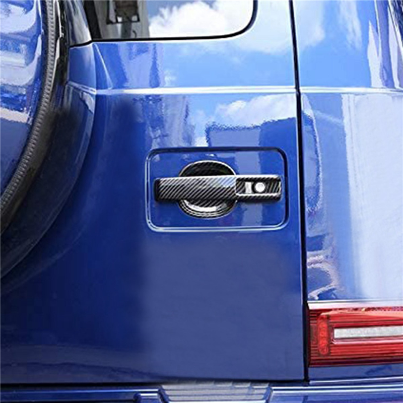 40x Car Carbon Fiber Exterior Door Handle Trim Cover for G Class W463 W464 G65 G55 G63 G500 G550 2019-2020