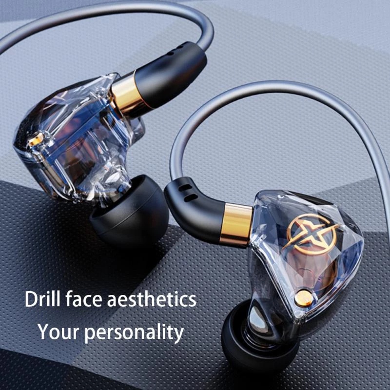 【Readystock + FREE Shipping+ COD】 Kt-02 3.5mm Jack Wired Headphones In-Ear Earphone Sport Earbud With Noise-Cancelling Dynamic Hd Mic For Live Singing Recording. 