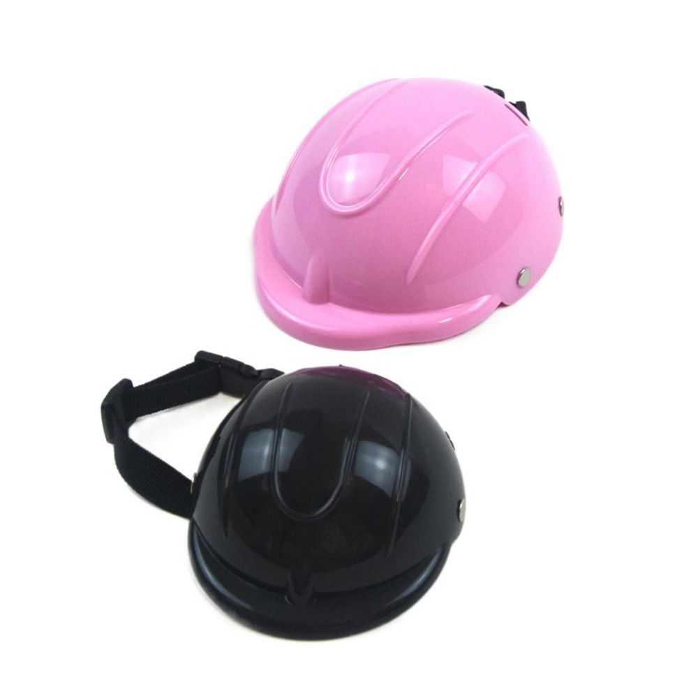 Fashion Adjustable Dog Helmet Windproof Breathable Pet Motorcycle Helmet Cap Wear Resistant Plastic Dog Cycling Helmets Outdoor. 