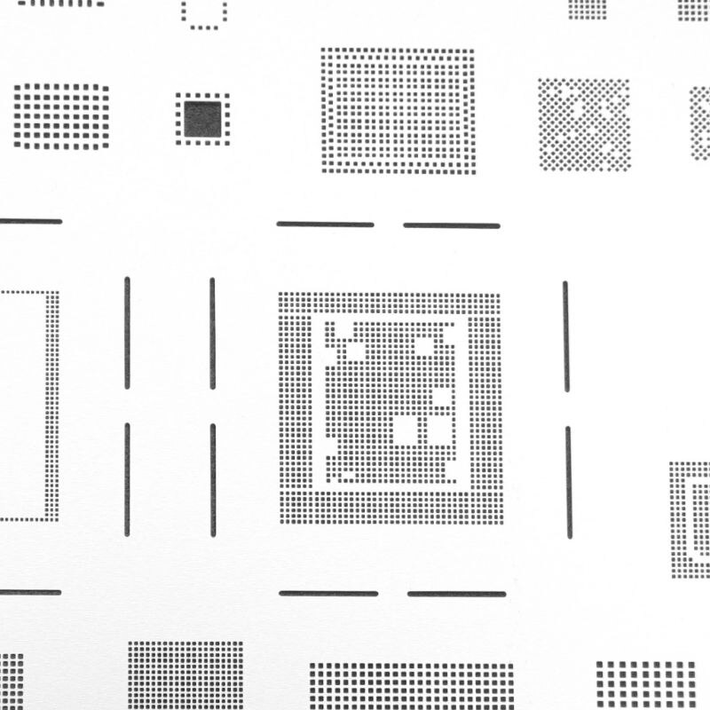 【happy one】2D A11 IC Chip BGA Reballing Stencil Kit Solder Template iPhone 8/8Plus/X Motherboard. 