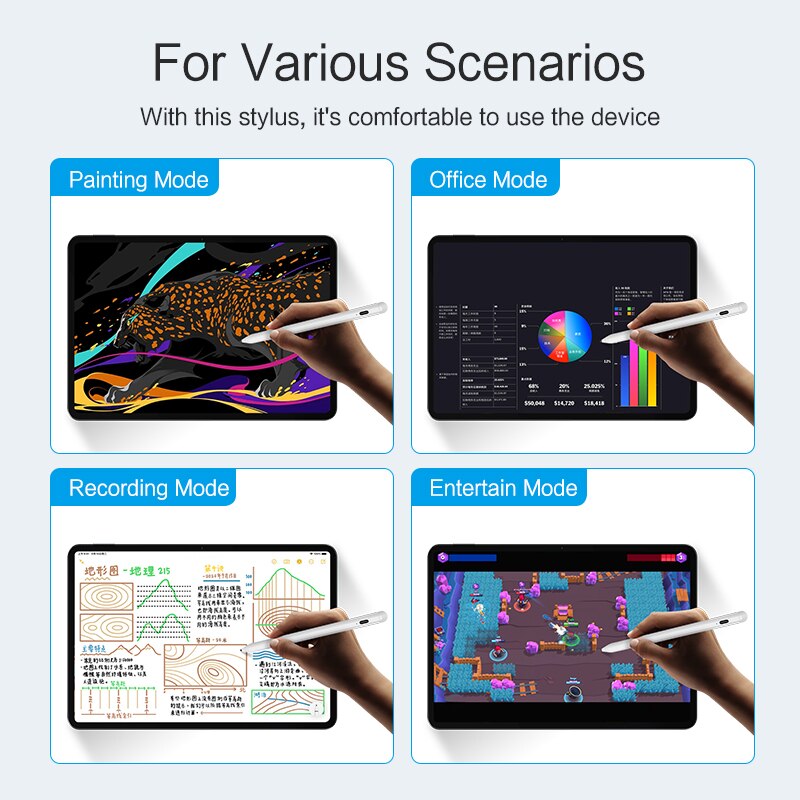 AJIUYU Stylus Pen For TCL TAB 10 Gen 2 NXTPAPER 11 Tab10 10s Pro 5G 8 MAX 20 Tablet Screen Touch Smart Pen Pencil Thin Drawing. 
