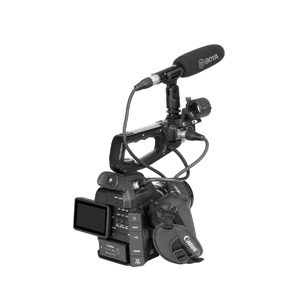 BOYA BY-BM6040 Professional Condenser Cardioid Mini Shotgun Microphone with 12-48 Phantom Power for Video Camera Recording Interview. 