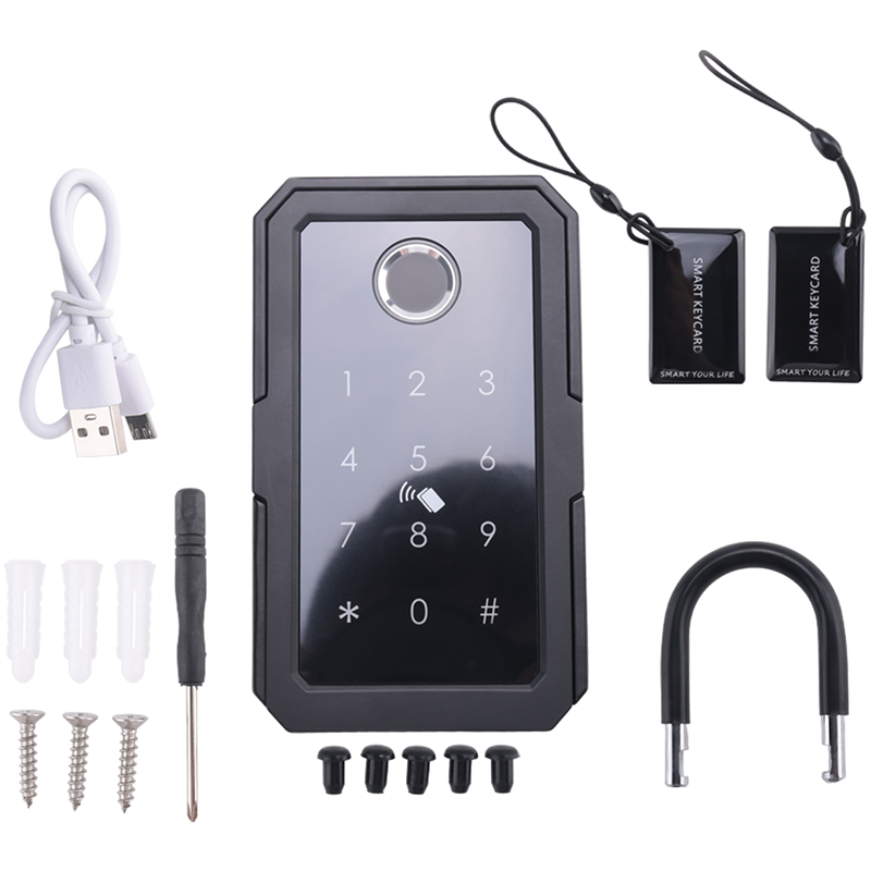 Smartkey Lock Box, Home Key Wireless Smartlock Box, Electronic Key Box App Digital Code Bluetooth Key Safe for Host Easy to Use