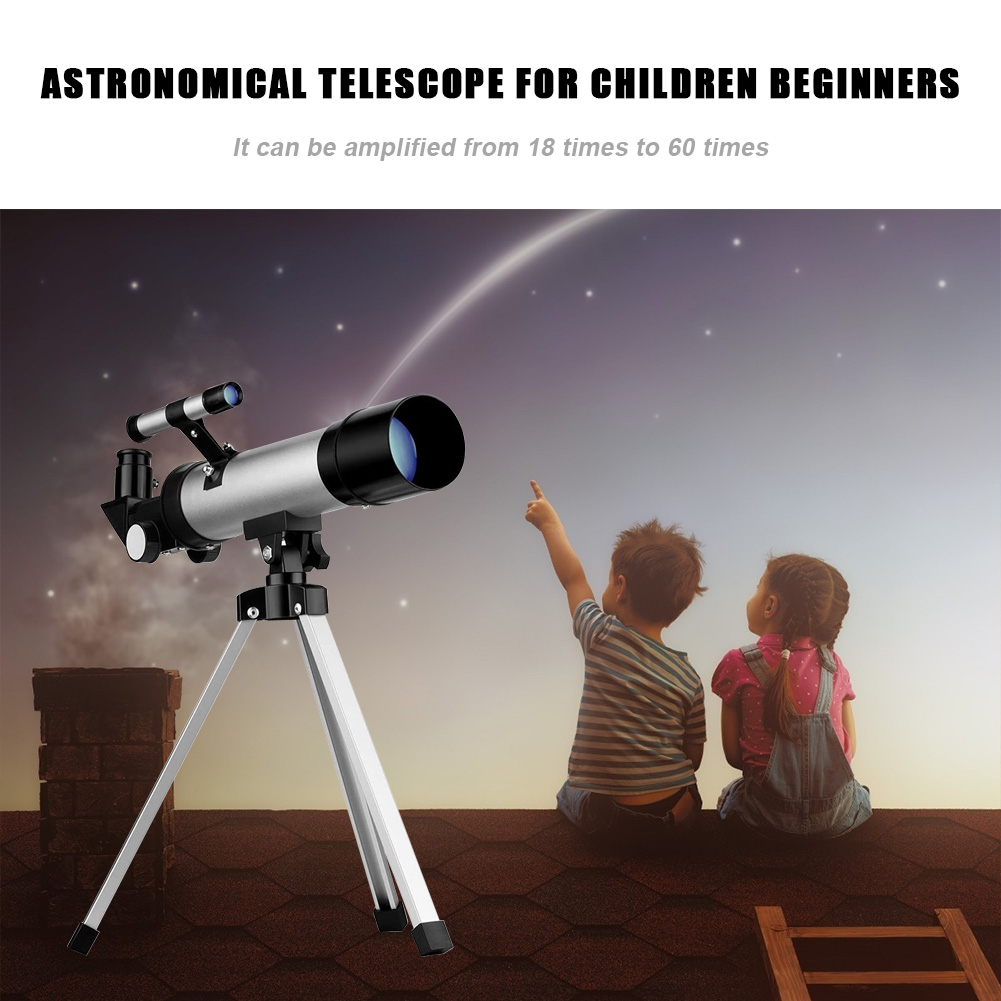 Kids Astronomical Telescope Professional Reflect Spyglass Education Science Beginners Monocular With Tripod Camping Travel Gifts. 