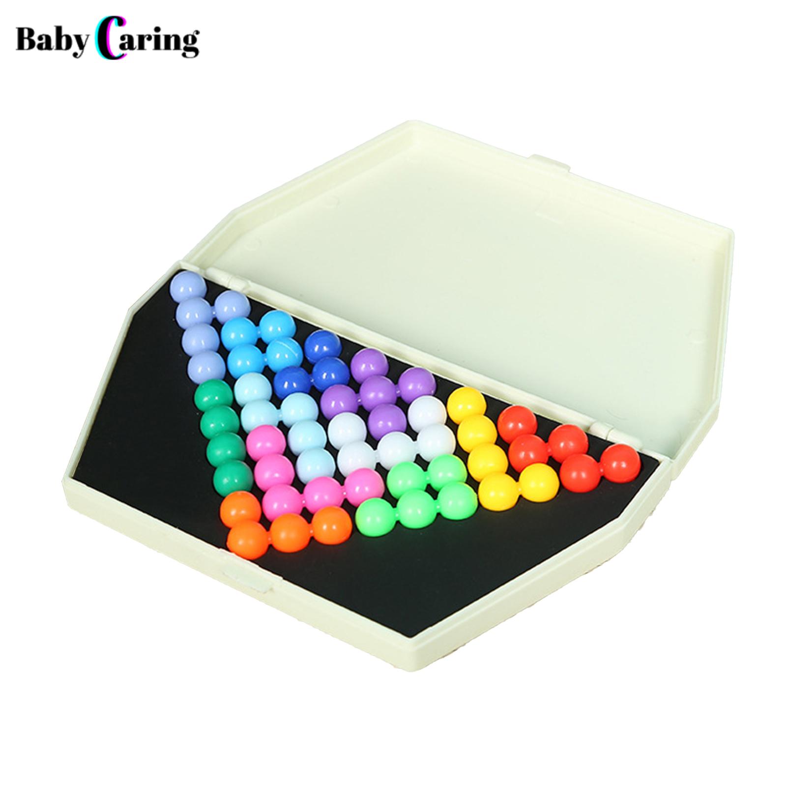Interactive Kids' Smart Bead Pyramid Game Engaging Educational Toy for Developing Children's Intelligence Colorful Balls Puzzle Challenges Ideal for Southeast Asian Buyers. 
