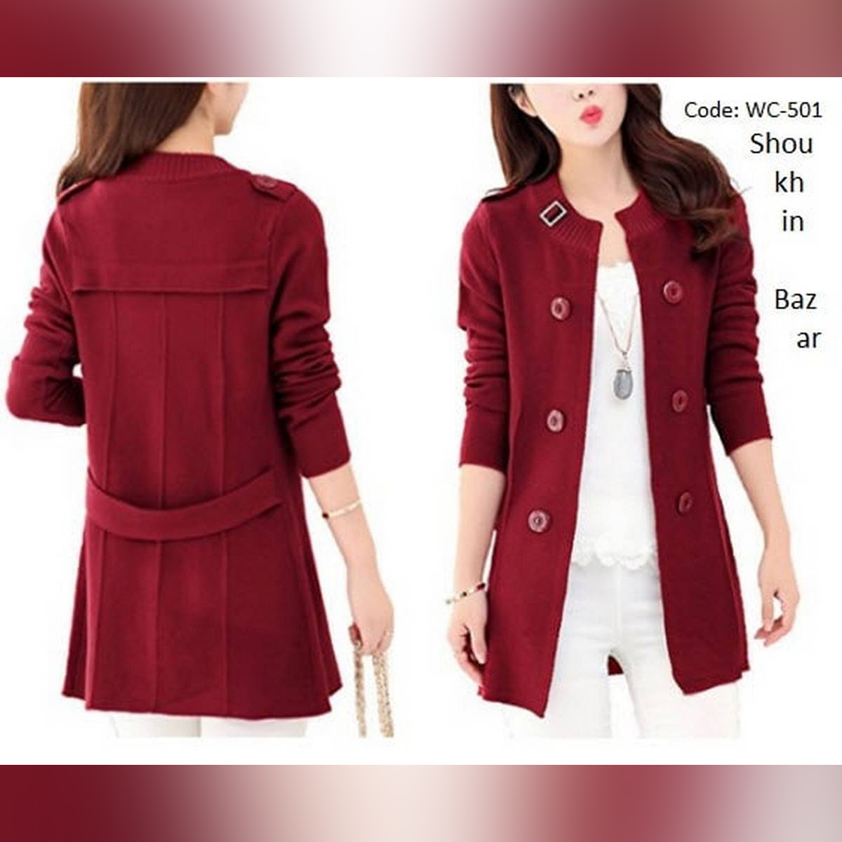 red long sleeve jacket