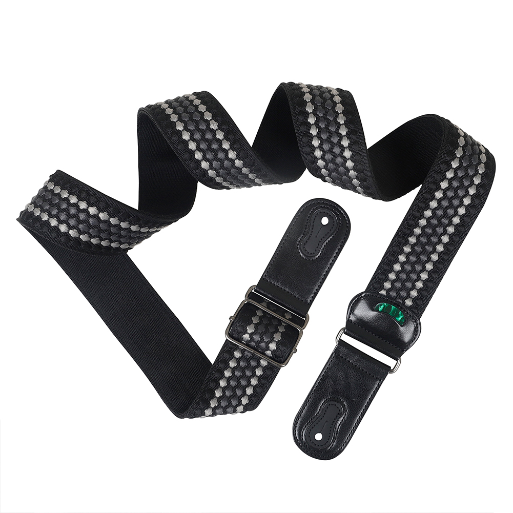 Acoustic Electric Guitar Bass Straps Embroidery Patterns Guitar Strap Adjustable Length From 94 To 156CM For String Instruments. 