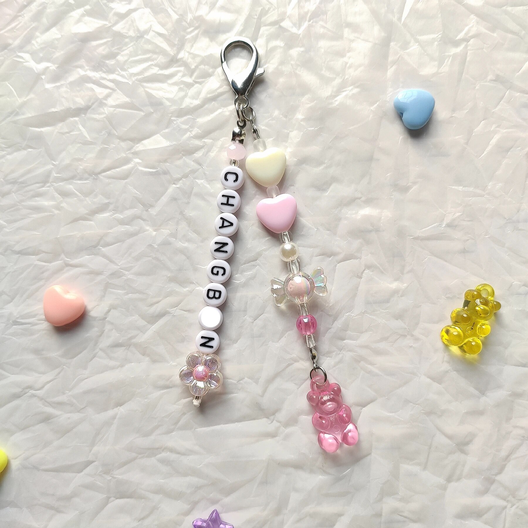 Kpop SKZ TXT Keychain HYUNJIN Name Charm Custom Letter Key Chains Phone Bags Strap Fans Party Gift Acrylic Personalized Keychain. 