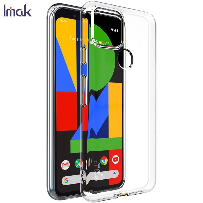For Google Pixel 5 Case IMAK Ultra Thin Soft TPU Clear Back Cover Phone Cases For Google Pixel 4A 5G 4G 5 Pixel 6 7 7a 8 Pro. 
