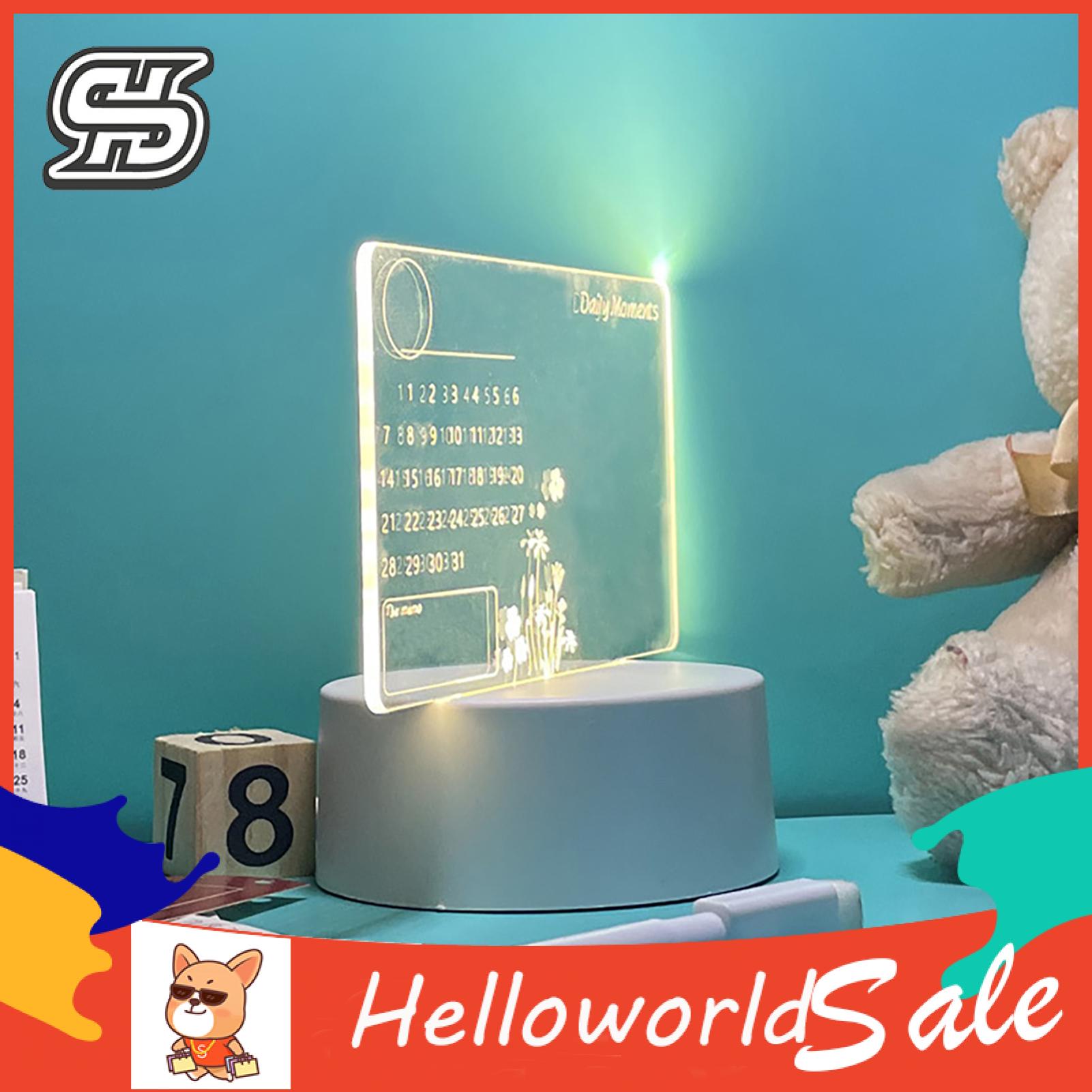 HelloWorld Notepad Board Erasable Transparent To-Do List Writing Board. 