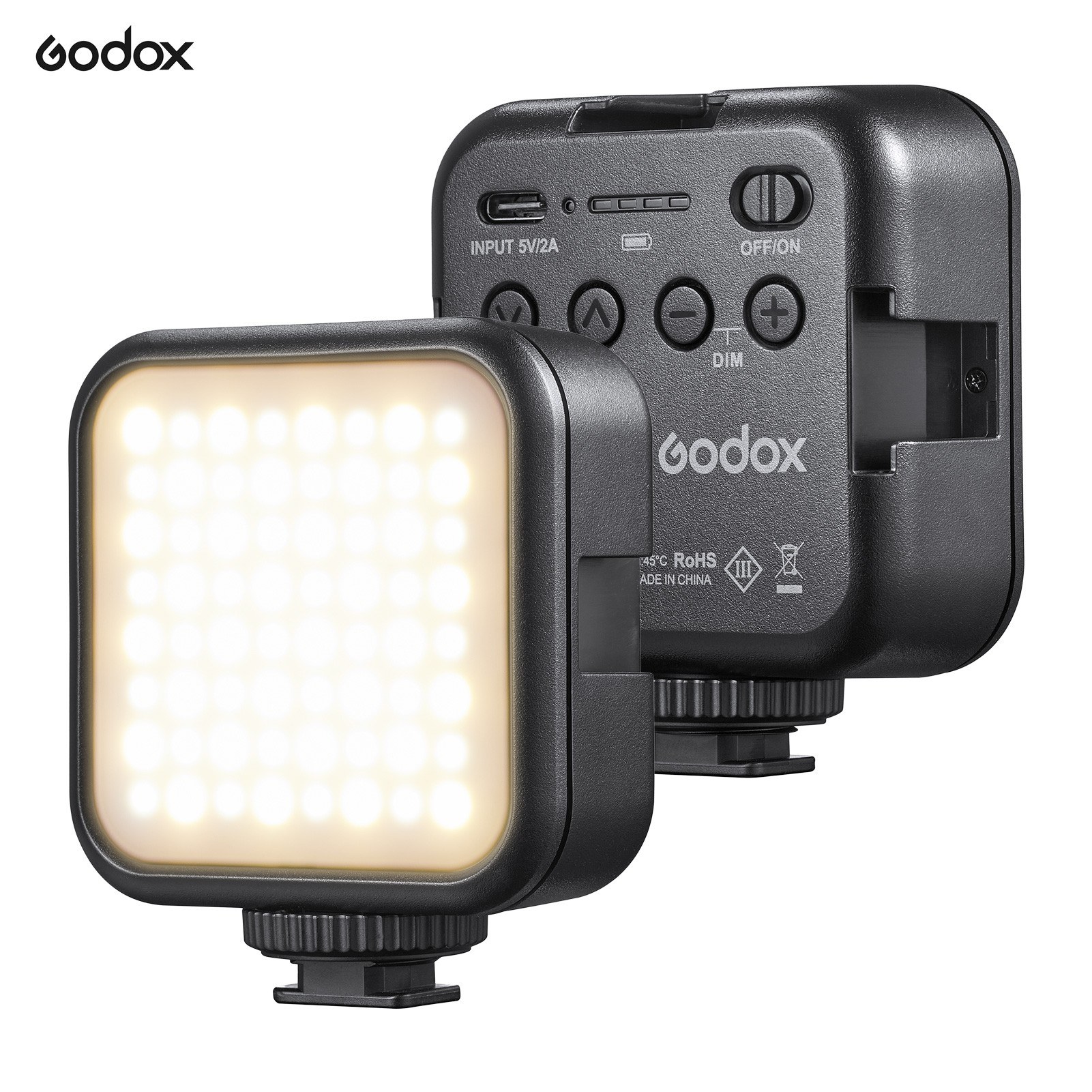 Godox LITEMONS LED6Bi Bi-color Temperature LED Video Light - black. 