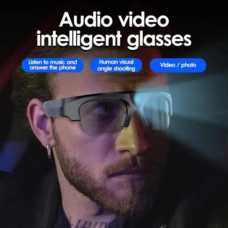 2K HD Action Camera Glasses Video Recording Sport Sunglasses with Bluetooth Speakers Call Smart Glasses 4K Ultra Mini Camera. 