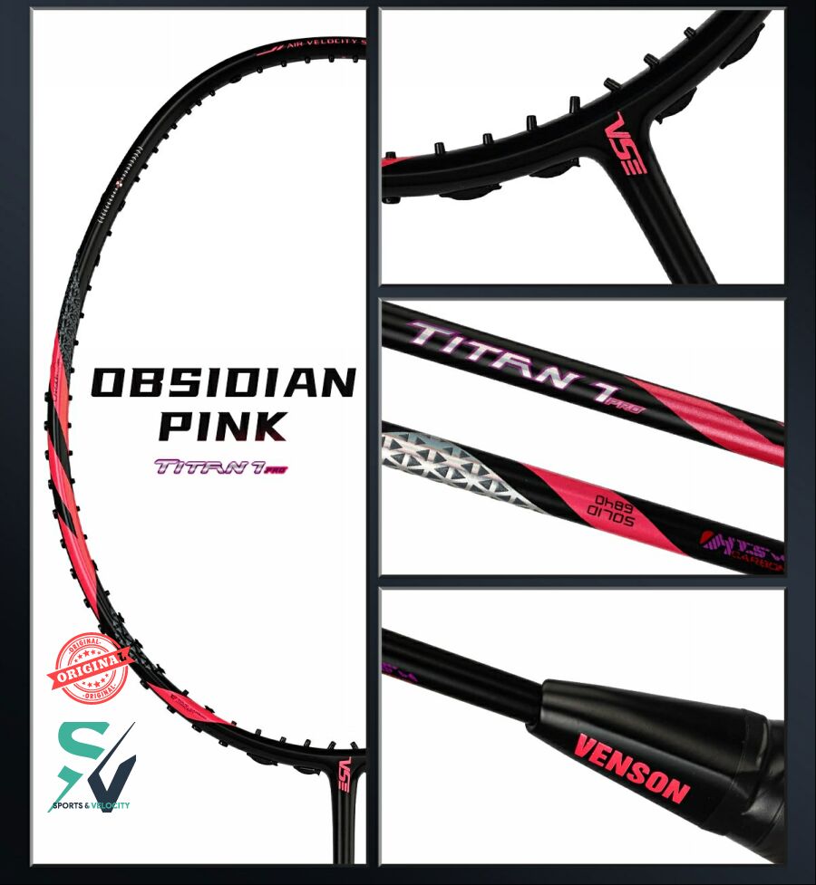 VS Original Titan 5 / Titan 7 / Titan 7 Pro / Titan 8 / Titan 9 Badminton Racket – Lightweight, Durable, High-Performance. 