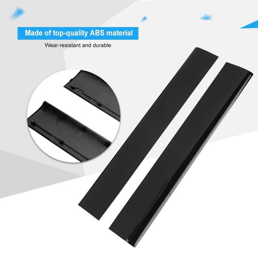 Left & Right Faceplate Cover for PS3 Slim Black Replacement Case Console. 