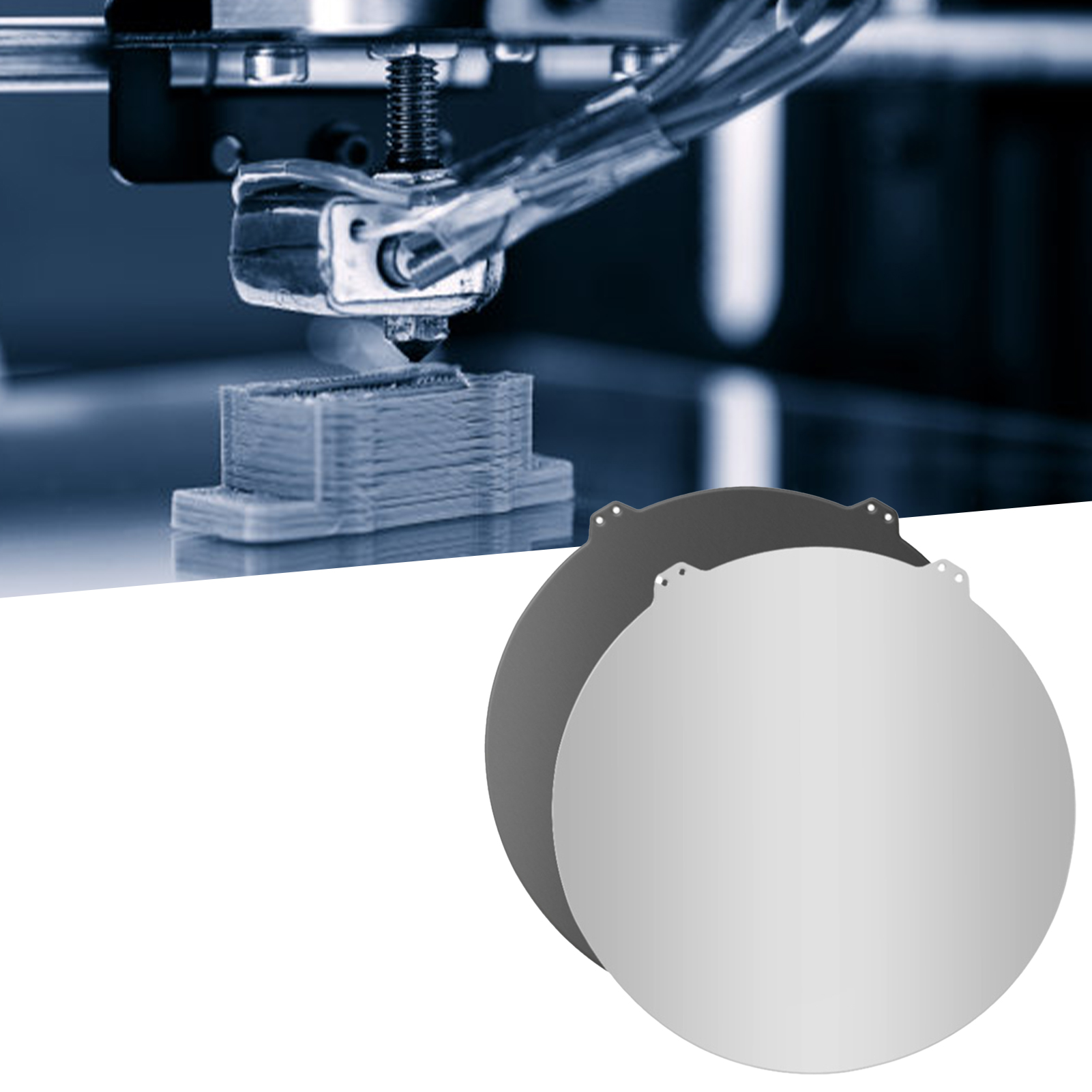 Spring Steel Sheet Plate Wear-resistant PEI Spring Steel Plate with Magnetic Base. 