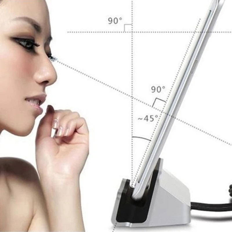 Type-C Fast Charging Dock Station Desktop USB C 3.1 Docking Charger with Cable for Huawei P9 Plus Smart Cell Phone. 