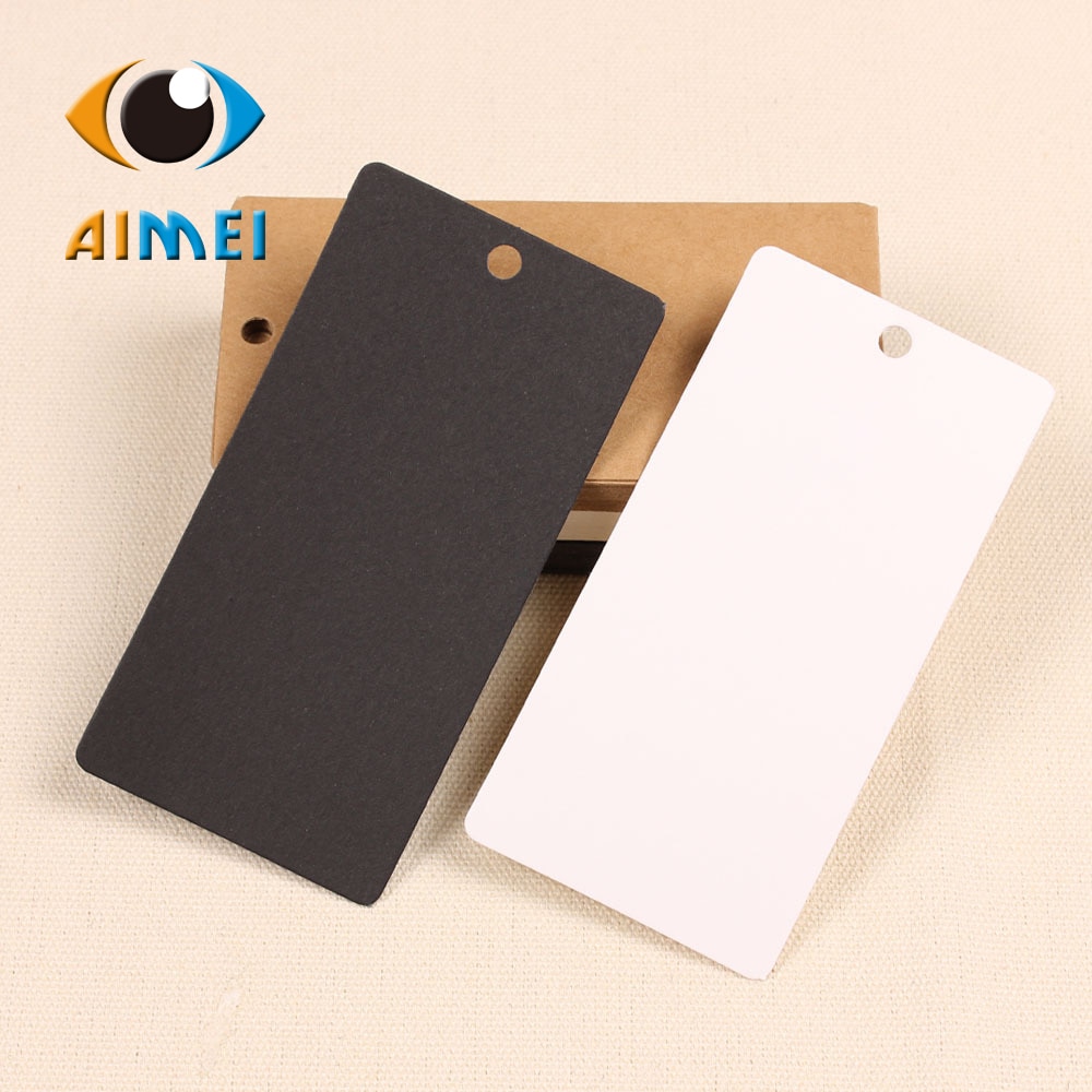 5X10Cm Kraft Paper Swing Tags Name Rectangle Paper Label For Clothing Hang Tags For Gift Regards Blank Tag Id Card Price Lists. 