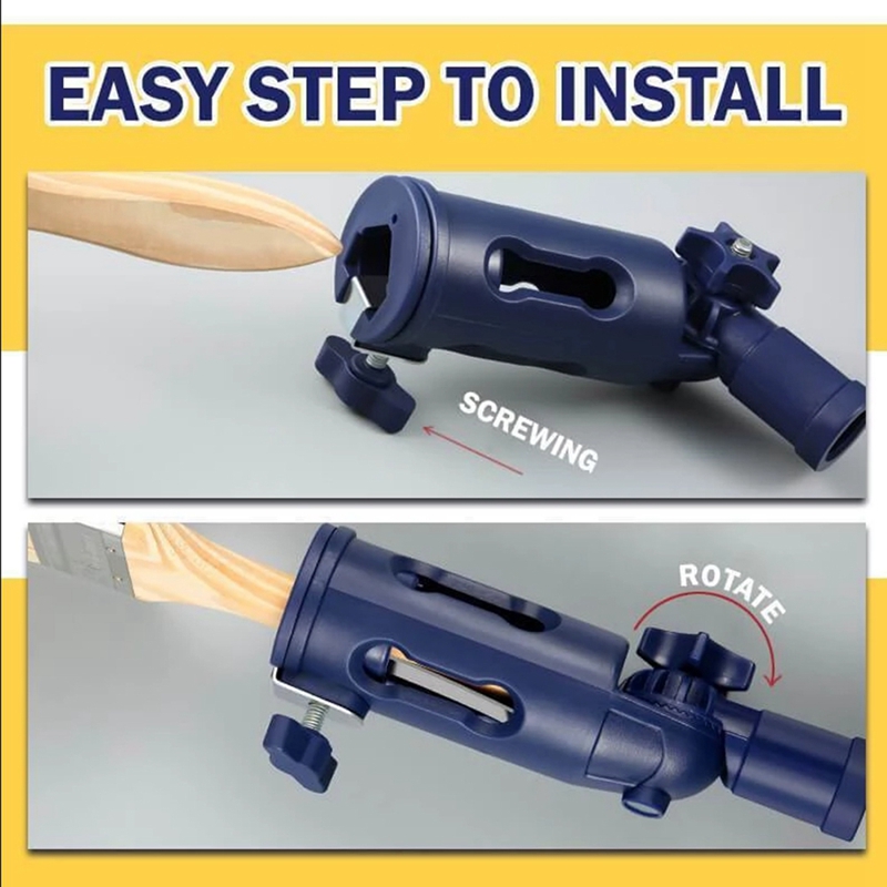 Flexible Paint Brush Extender Multi-Angle Portable Paint Roller Extension Clamping Tool for Threaded and Locking Poles. 