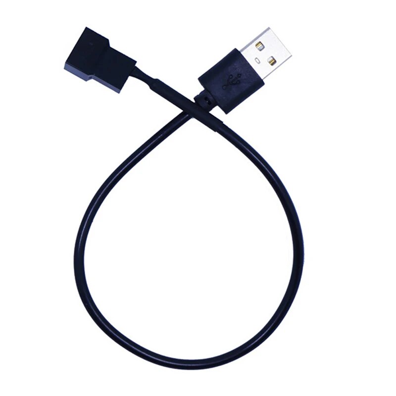 3pin Or 4pin Fan To Usb Adapter Cables 3/4 Pin Computer Pc Fan Power Cable Connector Adapter 5v 30cm Connect. 