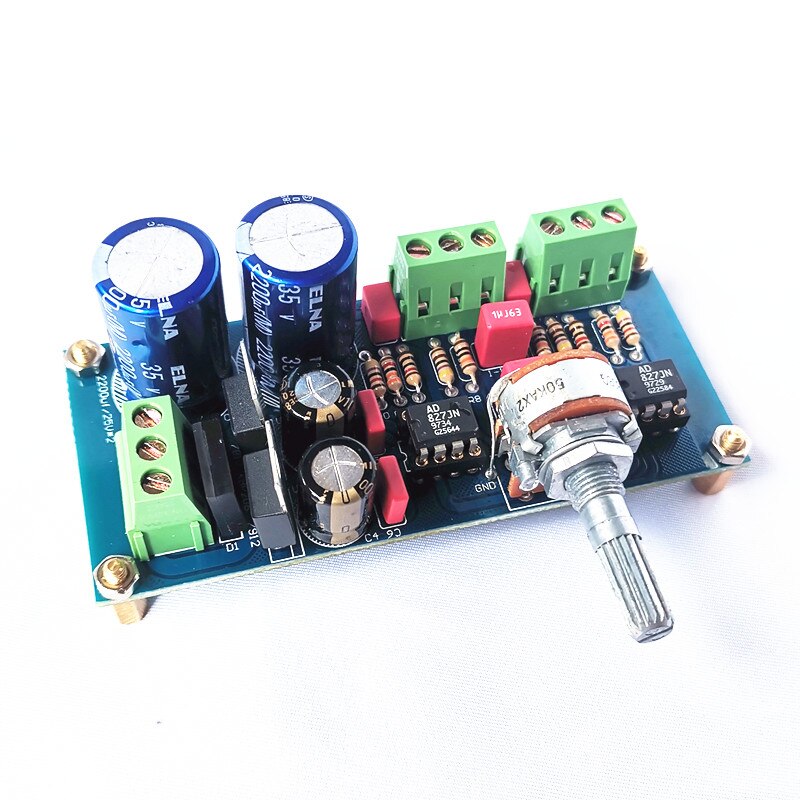 A1 pre preamp kit  finished board  5532DD AD827  for  wer  - finished board 827. 