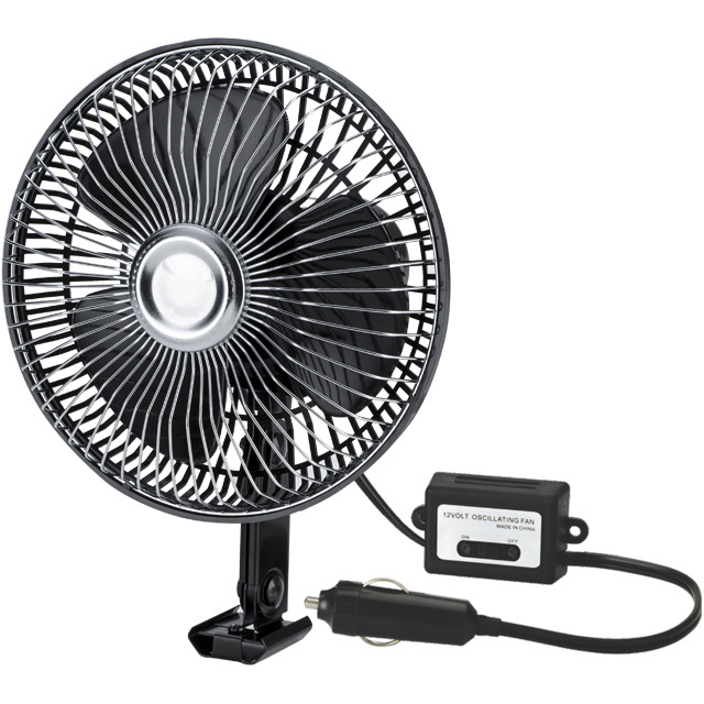 The manufacturer supplies plastic mesh cover car fan multi-functional car supplies truck car 12V electric fan