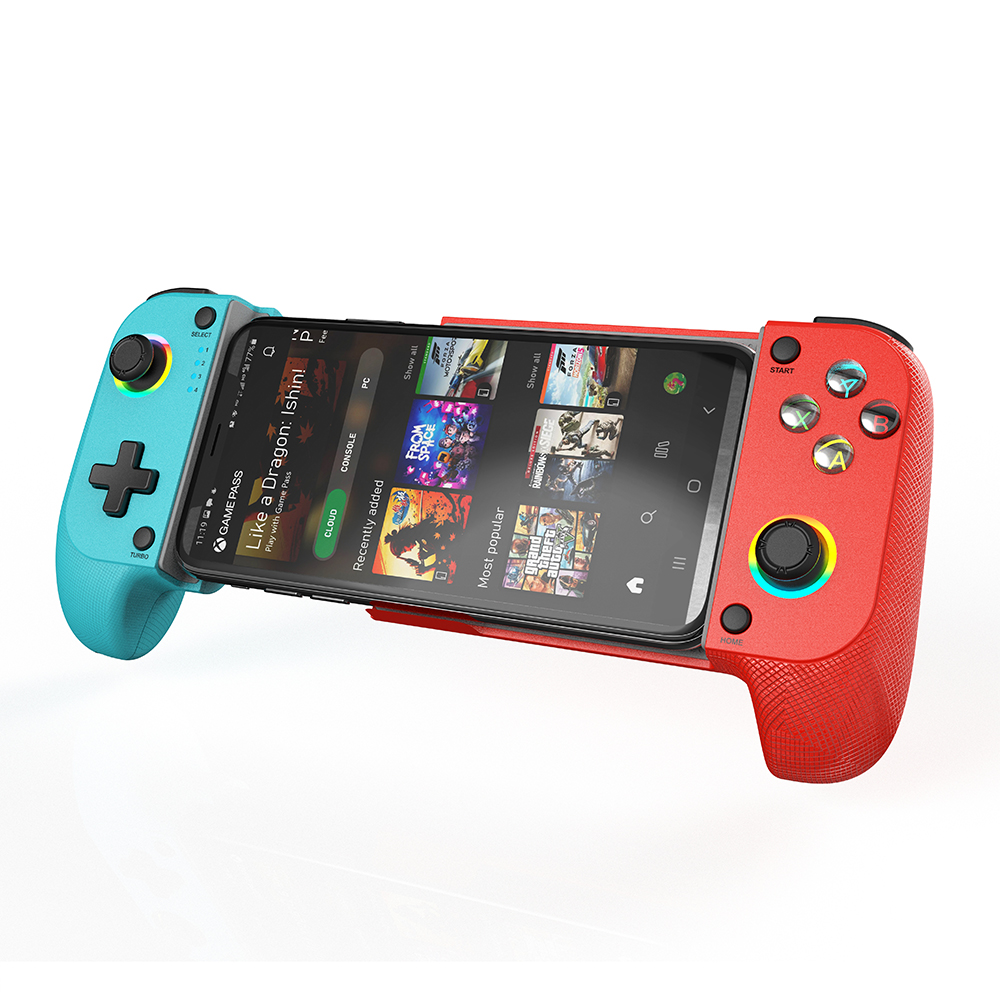 Saitake 7007F RGB Wireless Bluetooth Connection For Cloud Gaming Switch/Android/iOS Mobile Phone Hall effect Gamepad. 