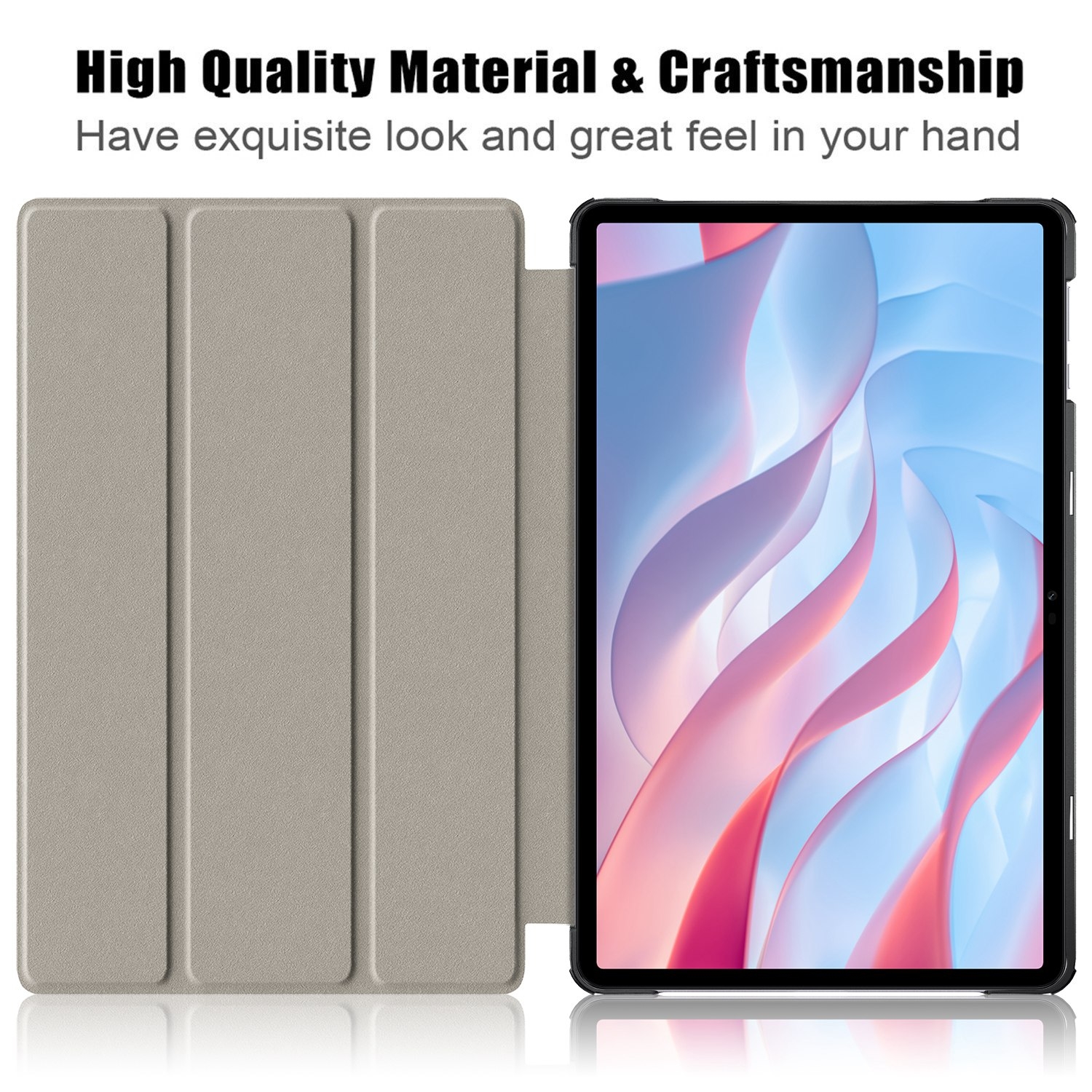（COD Available)Coloured Drawing 3-Fold Holder Leather Case For Honor Pad X9 / X8 Pro 11.5. 