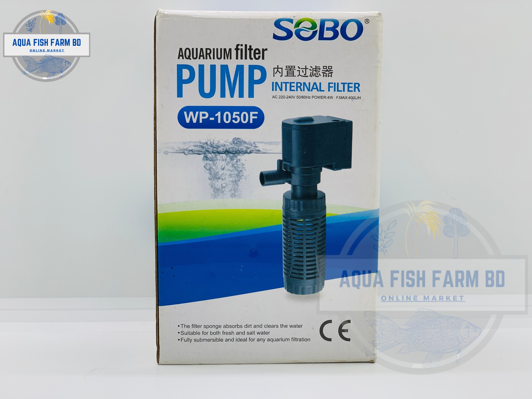 Sobo WP-1050F,(Mini Size) Aquarium Internal Filter.. 