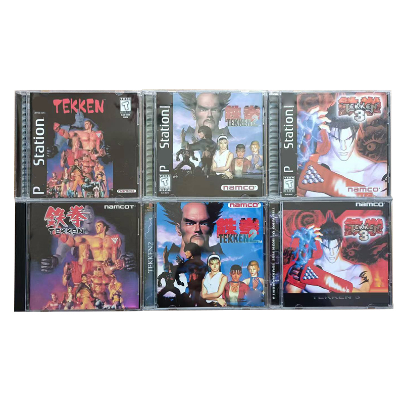 PS1 Tekken Series Copy Game Disc Unlock Console Station 1 Retro Optical Driver Video Game Parts. 
