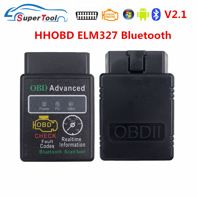 OBD2 Auto Scanner ELM327 Bluetooth/WIFI V1.5 OBDII ELM 327 BT/WI-FI 1.5 HHOBD HH OBD ELM327 Bluetooth 5.1/1.5 ELM 327 Switch On. 