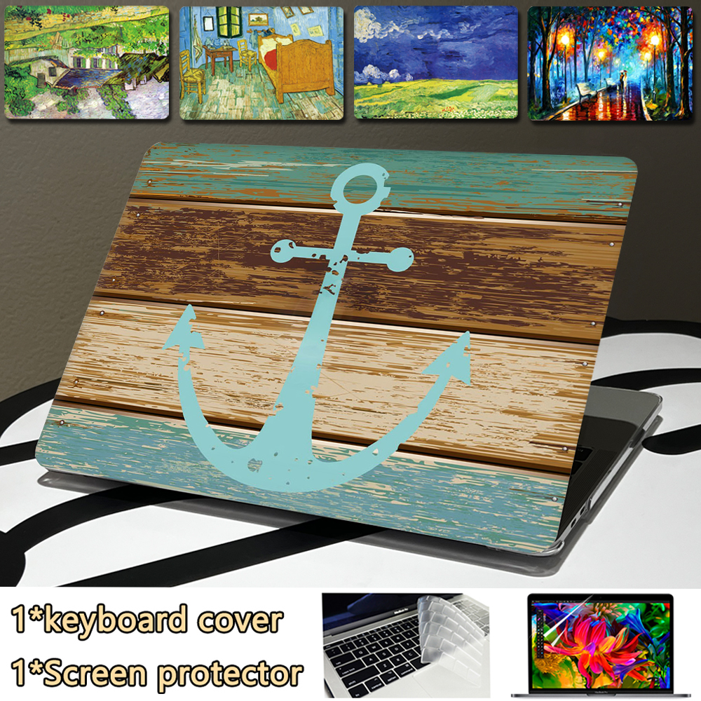 Retro painting Cover For Macbook Air 13.6 15 Laptop Case M2 A2681 Funda Mac book M1 Pro 13 14 16 A2338 A2442 A2337 Air 11 Shell