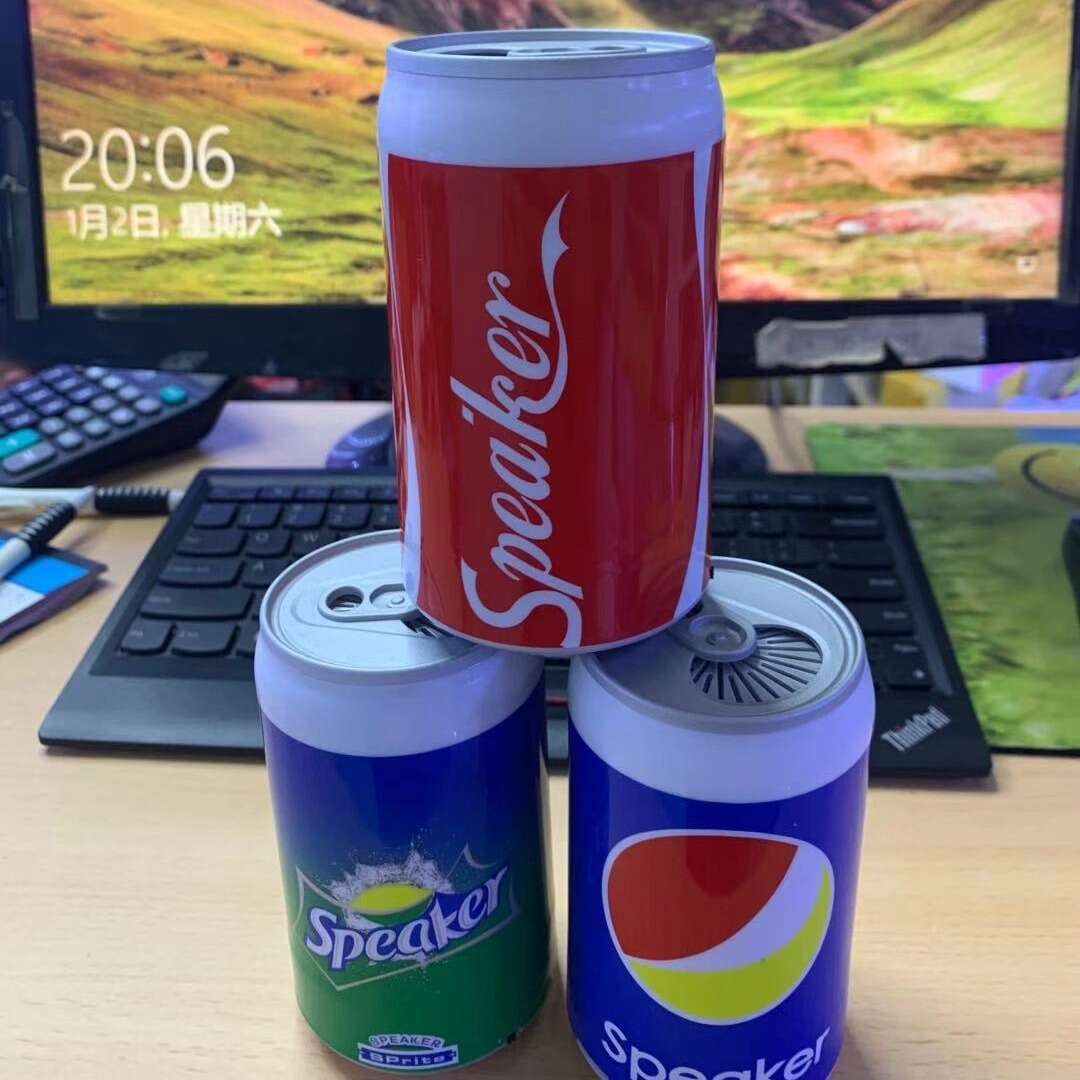 New wireless Bluetooth speaker Pepsi can Sprite mini portable subwoofer card insertion sound phone. 