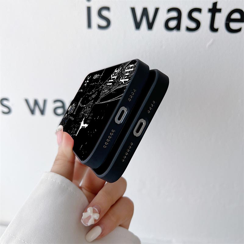 Tokyo Anime Ghoul Black Art Phone Case for iPhone 11 15 Pro Max Case Coque 14 Plus 13 Pro 12 11 XS XR 7 8 SE 2020 TPU Soft Cover. 