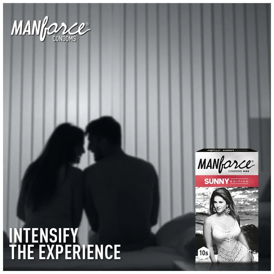 Manforce Sunny Edition Condom 10's pack (10x1=10 pcs). 