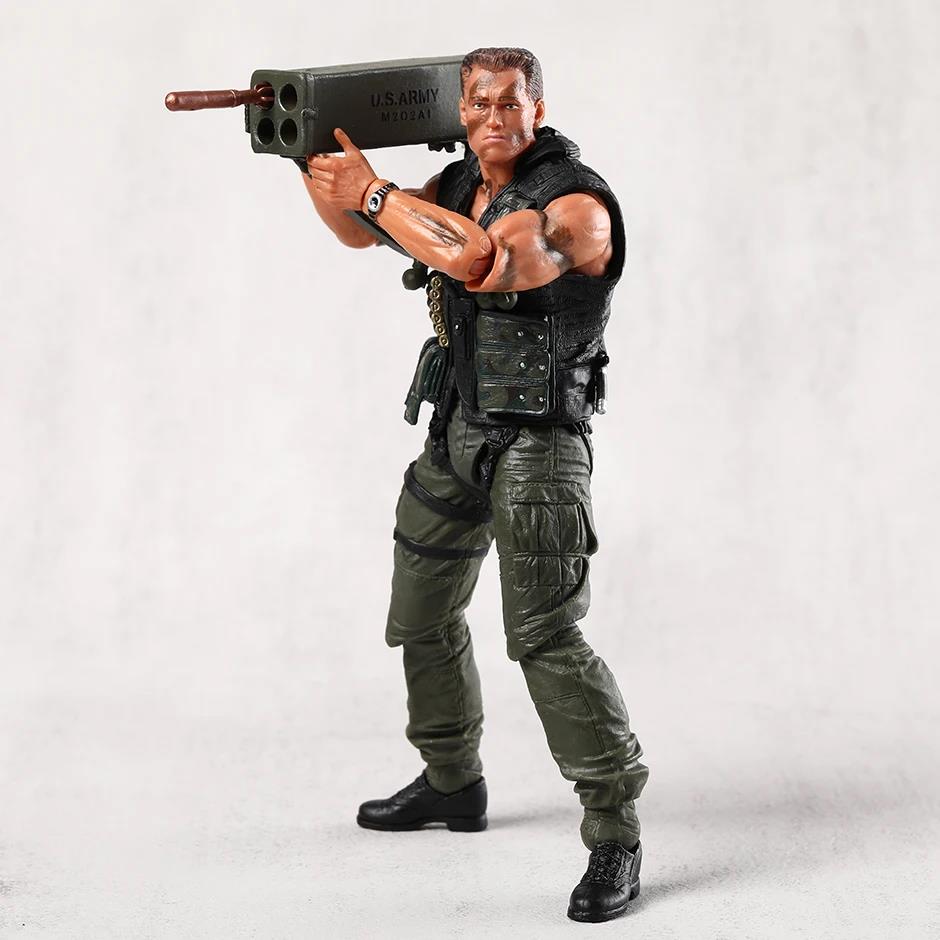 NECA Commando Schwarzenegger John Matrix Ultimate Action Figure Toy Collection Model. 