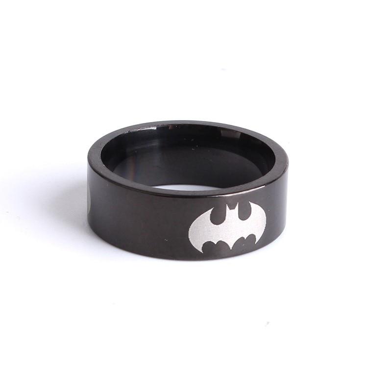 Black Color Stainless Steel Batman - Ring for Men. 