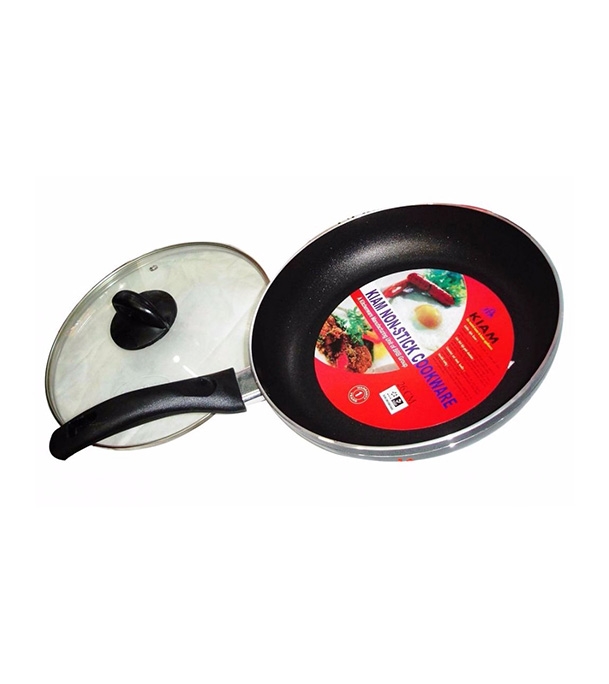 Kiam Non Stick Induction Fry Pan With Glass Lid 28 Cm. 