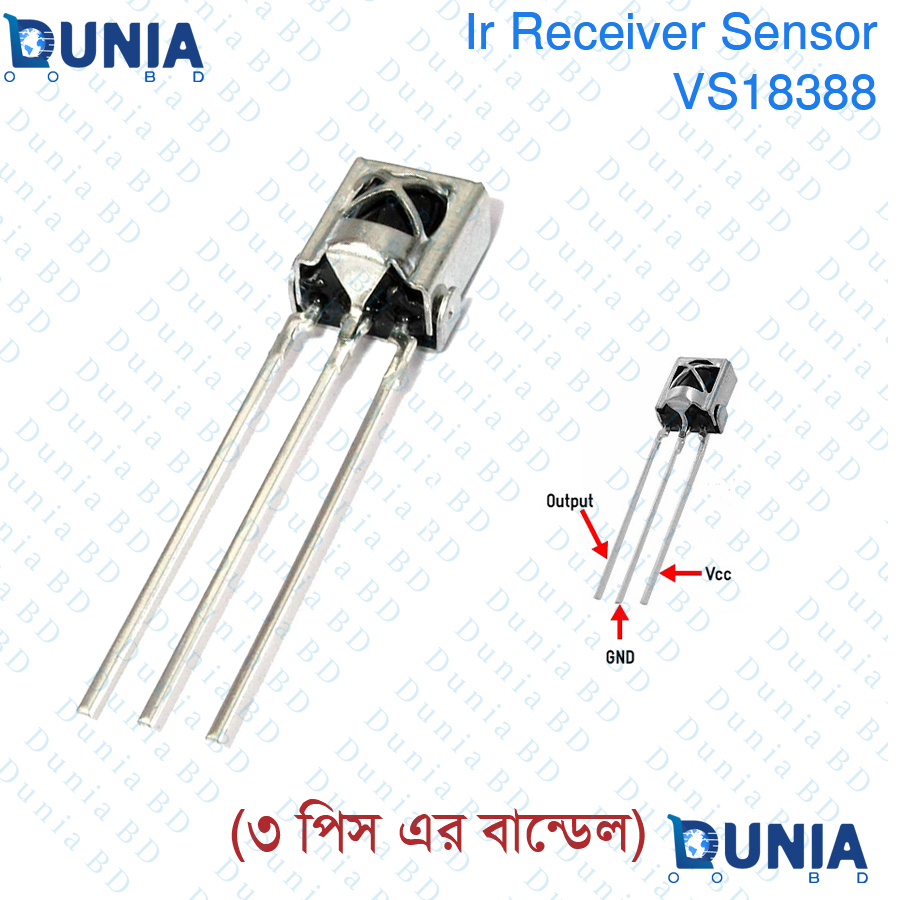 IR Receiver 3pin Infrared Sensor TSOP1838 VS18388 1838 38khz Module