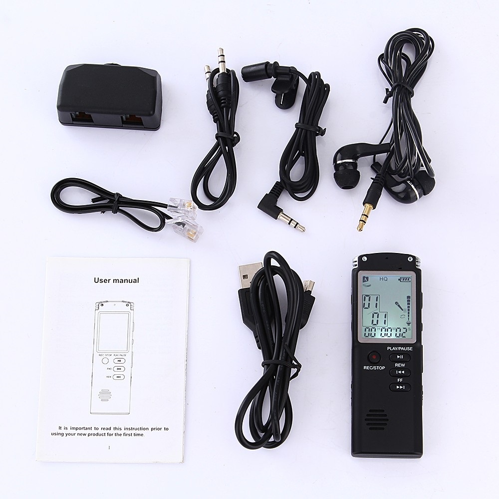 【In Stock】8GB Voice Recorder T60 USB Professional Dictaphone Digital Audio Voice Recorder With WAV,MP3 Player